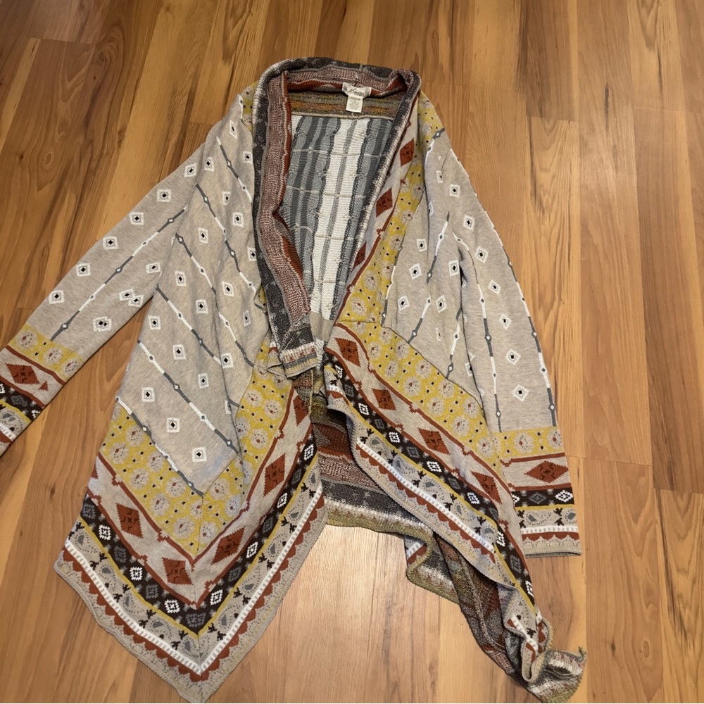 Freeway Multicolor Patterned Cardigan - image 1